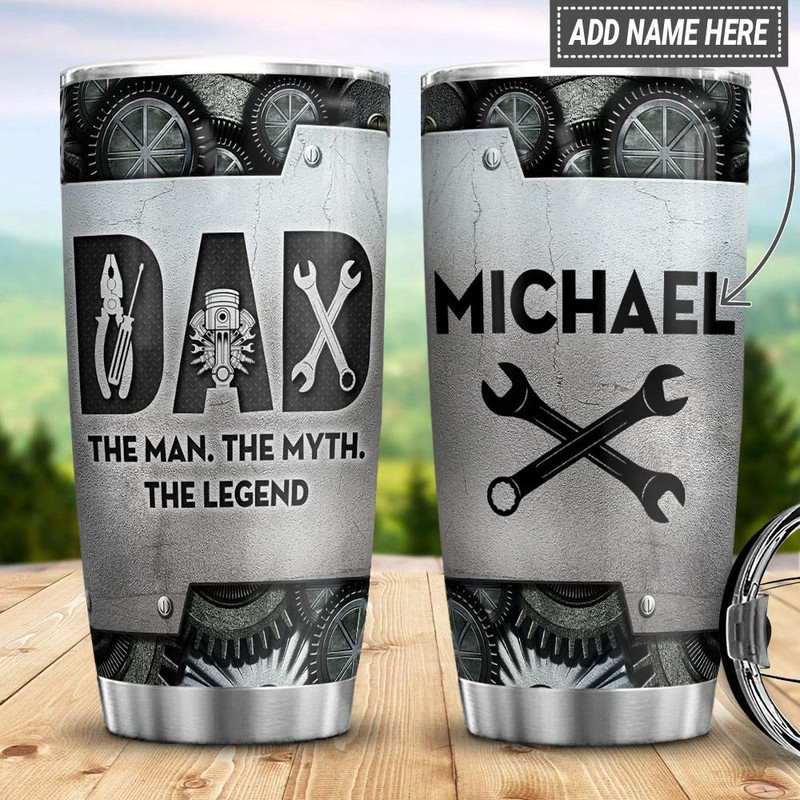 Metal The Mechanic Dad Personalized Tumbler.jpg