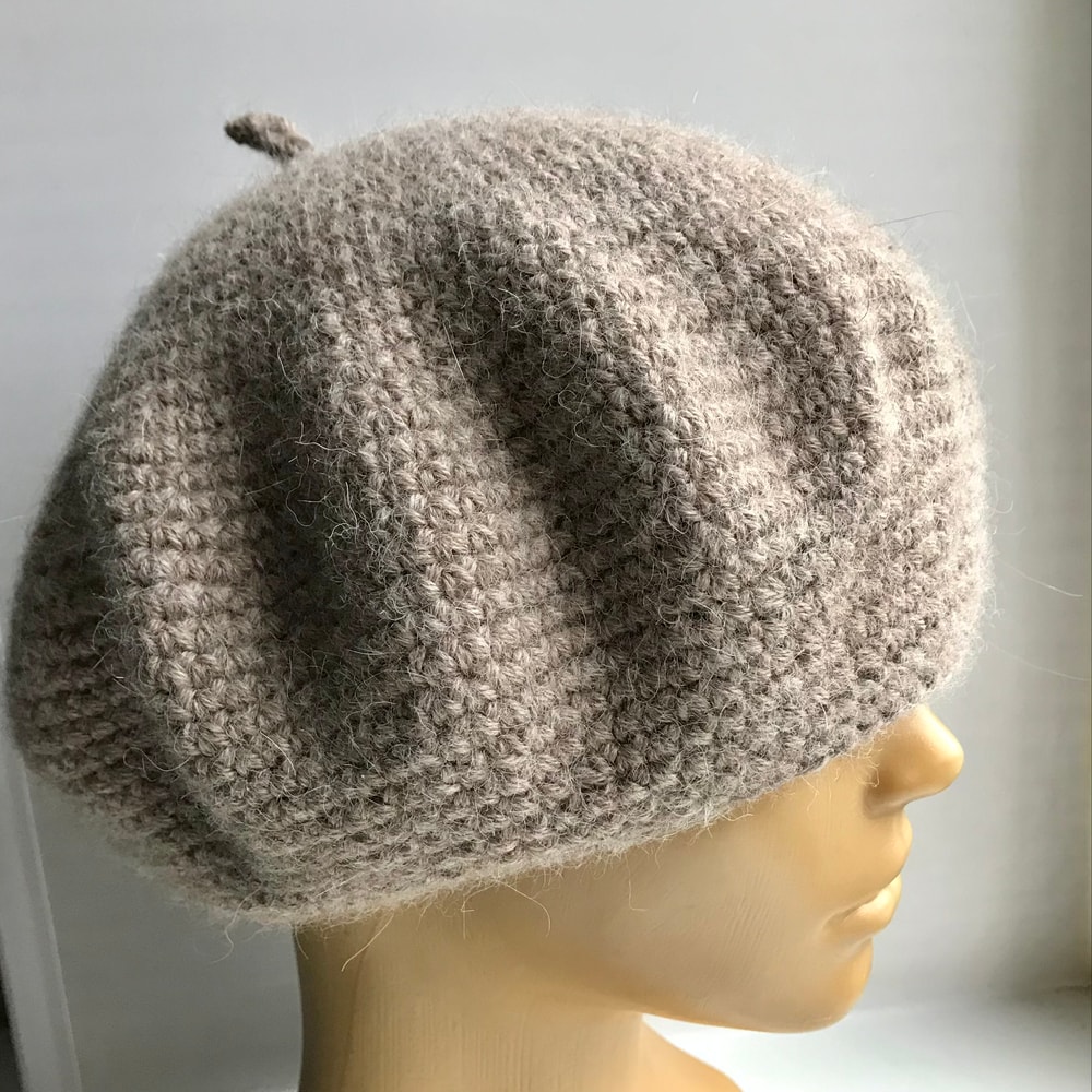 Beret Crochet Pattern Womens Hat 4