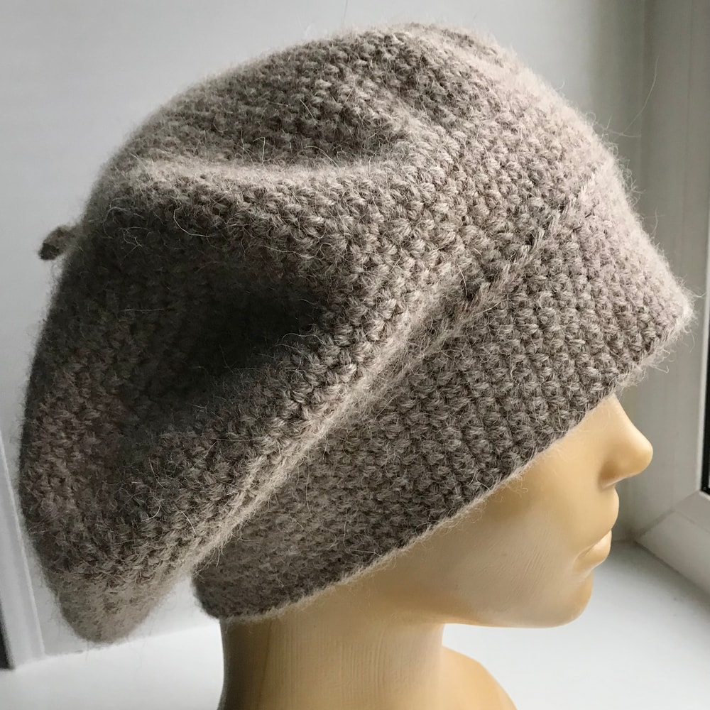 Beret Crochet Pattern Womens Hat 2