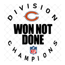 Chicago Bears NFL Division Won Not Done Champion