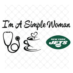 I Am A Simple Woman Jets Svg, Sport Svg, Jets Sv