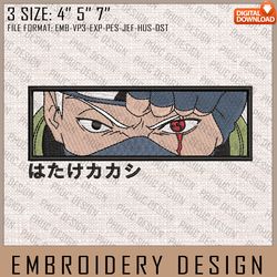 Kakashi Embroidery Files, Naruto, Anime Inspired Embroidery Design, Machine Embroidery Design 3143