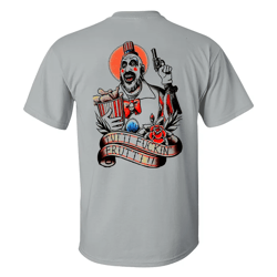 horrible joker tshirt grey cotton 2d for men size s-5xl