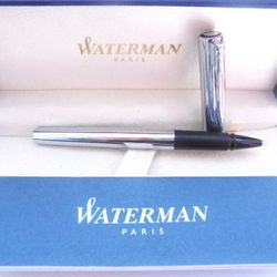 WATERMAN Graduate roller ball pen in steel In gift box with garantee Gift for him or her Graduation Birthday Valentine's