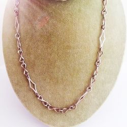 Long NECKLACE CHAIN in silver 800 infinity chain Made in Vincenza Italy Original in gift pouch