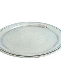 TIFFANY & CO round PLATE tray Regency design silver plated 515gr wide cm 31 Centerpiece Original Vintage 1980s