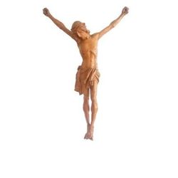 crucifix in hand carved wood corpus of christ made in italy val di fiemme 1900s