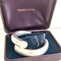 TIFFANY & CO rigid bracelet in sterling silver 925 Cuff bracelet Made in Mexico In gift box Original