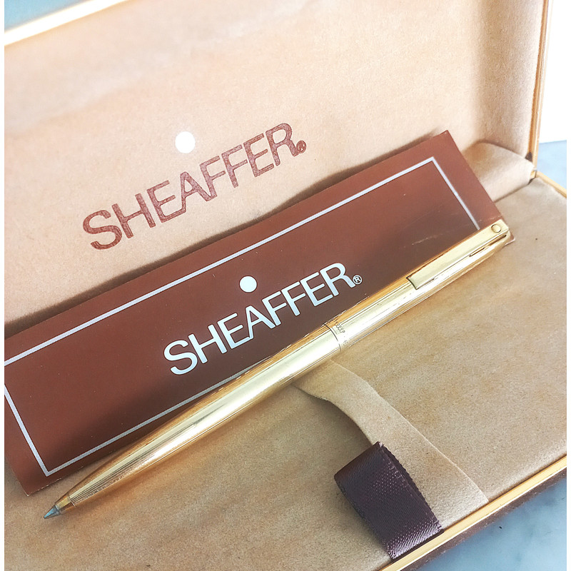 SHEAFFER AGIO Reminder Clip Ball Pen In Gold 12 K Gold Filled In Gift Box  Guarantee Original 0