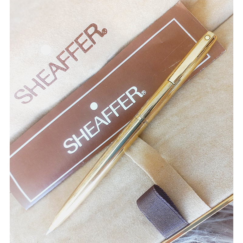 SHEAFFER AGIO Reminder Clip Ball Pen In Gold 12 K Gold Filled In Gift Box  Guarantee Original 2