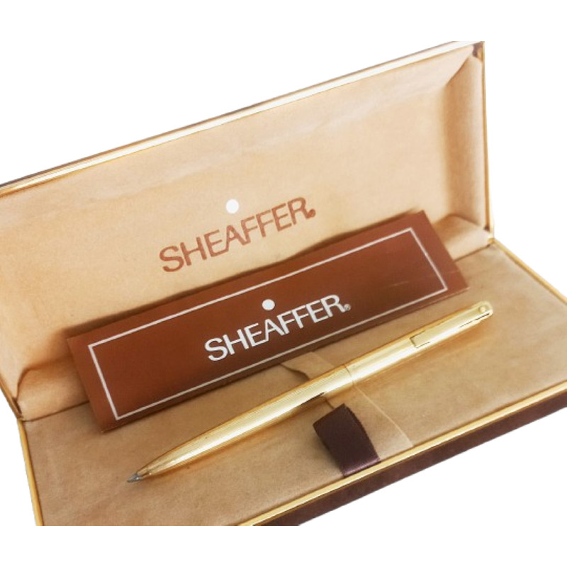 SHEAFFER AGIO Reminder Clip Ball Pen In Gold 12 K Gold Filled In Gift Box  Guarantee Original 4