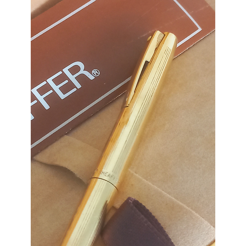 SHEAFFER AGIO Reminder Clip Ball Pen In Gold 12 K Gold Filled In Gift Box  Guarantee Original 5
