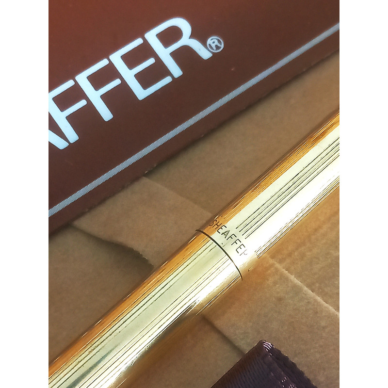 SHEAFFER AGIO Reminder Clip Ball Pen In Gold 12 K Gold Filled In Gift Box  Guarantee Original 6