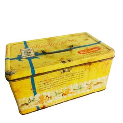biscotti plasmon baby kids italian cookies collectible tin box original made in italy 1960s