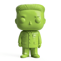 kim jong un funko art toy 3d stl file