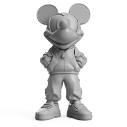 mickey mouse streetwear 3d stl file