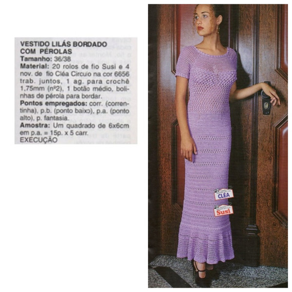 Digital  Vintage Crochet Pattern Dress Lilas  Summer Dress, Evening Dress, Beach Dress  Spanish PDF Template (5).jpg