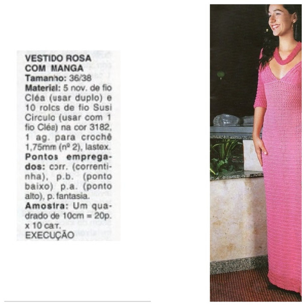 Digital  Vintage Crochet Pattern Dress Manga  Summer Dress, Evening Dress, Beach Dress  Spanish PDF Template (4).jpg