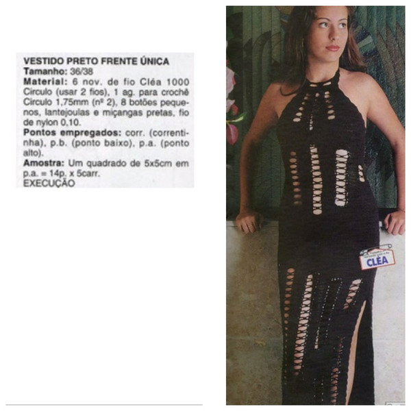 Digital  Vintage Crochet Pattern Dress Unica  Summer Dress, Evening Dress, Beach Dress  Spanish PDF Template (4).jpg
