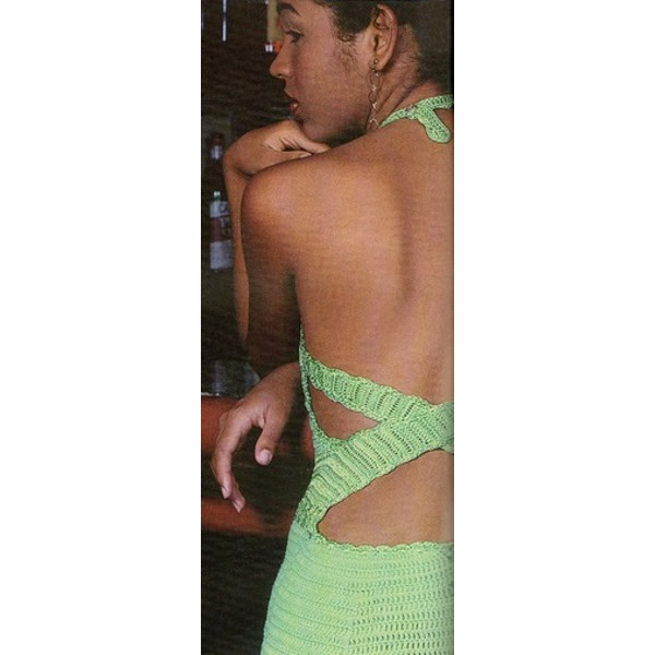 Digital  Vintage Crochet Pattern Dress Verde Claro  Summer Dress, Evening Dress, Beach Dress  Spanish PDF Template (2).jpg