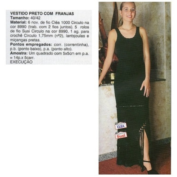 Digital  Vintage Crochet Pattern Dress Com Franjas  Summer Dress, Evening Dress, Beach Dress  Spanish PDF Template (4).jpg