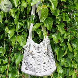 crochet skulls shopper bag pdf pattern