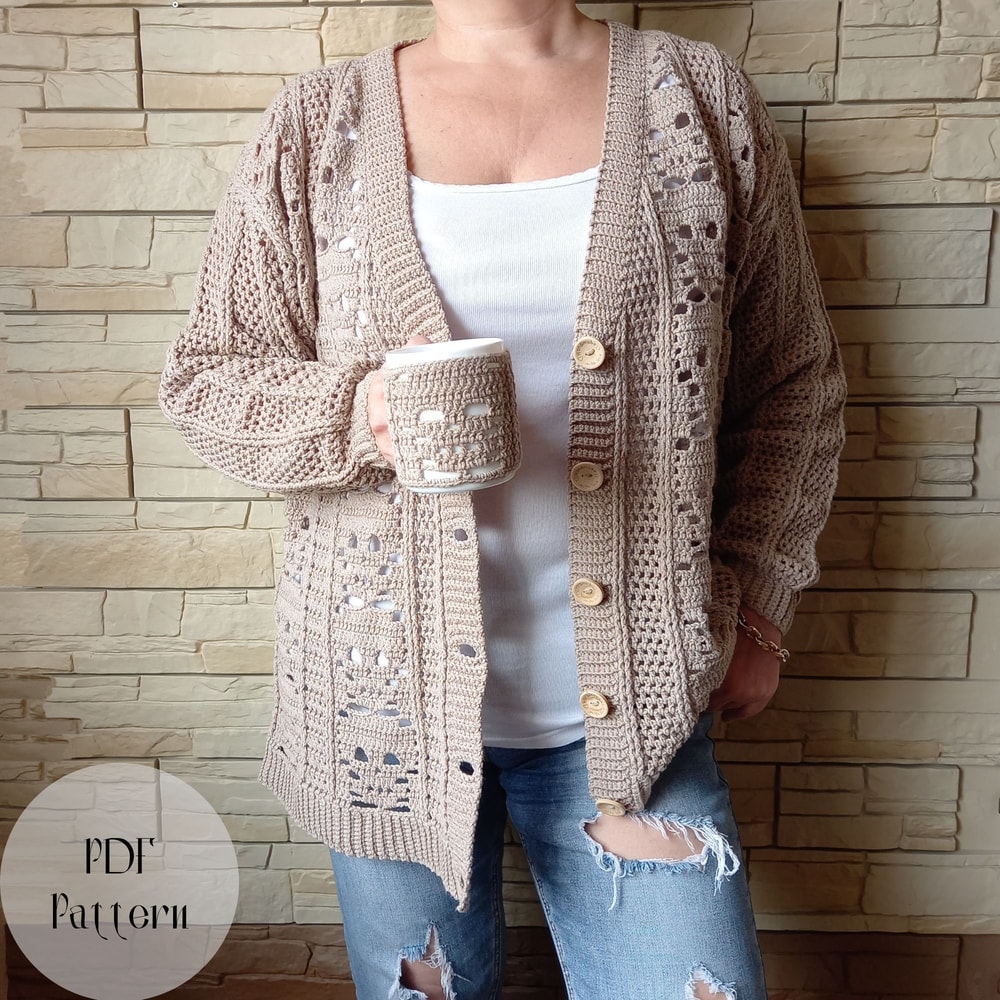 Crochet Pattern Cardigan With Skulls 1