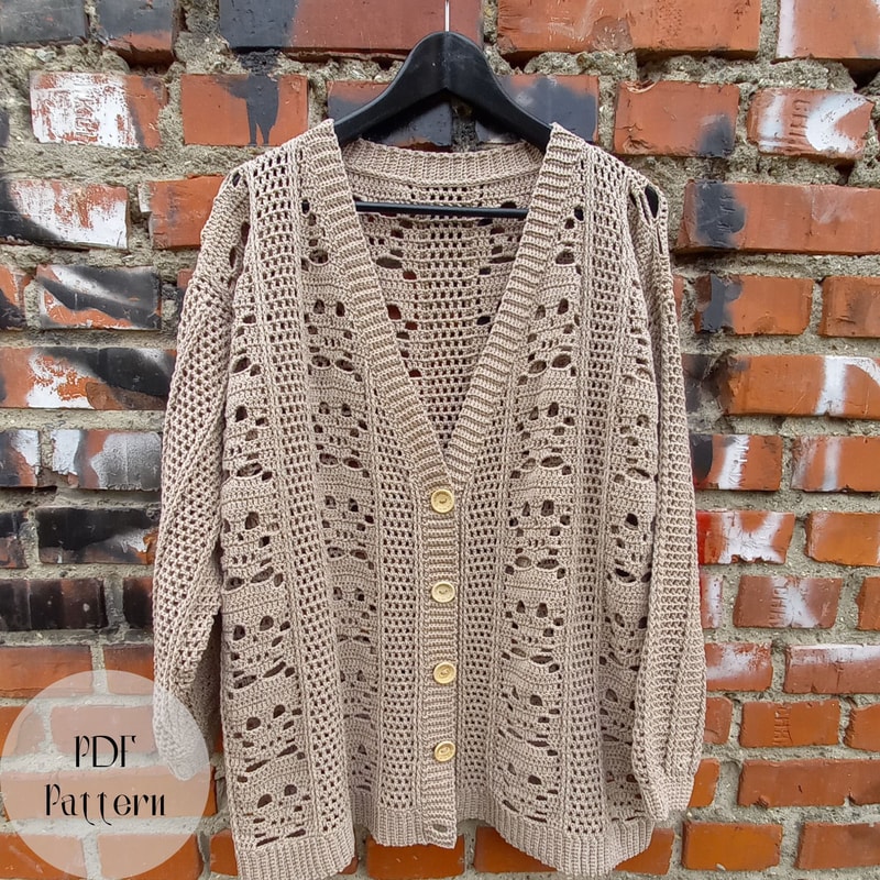 Crochet Pattern Cardigan With Skulls 2
