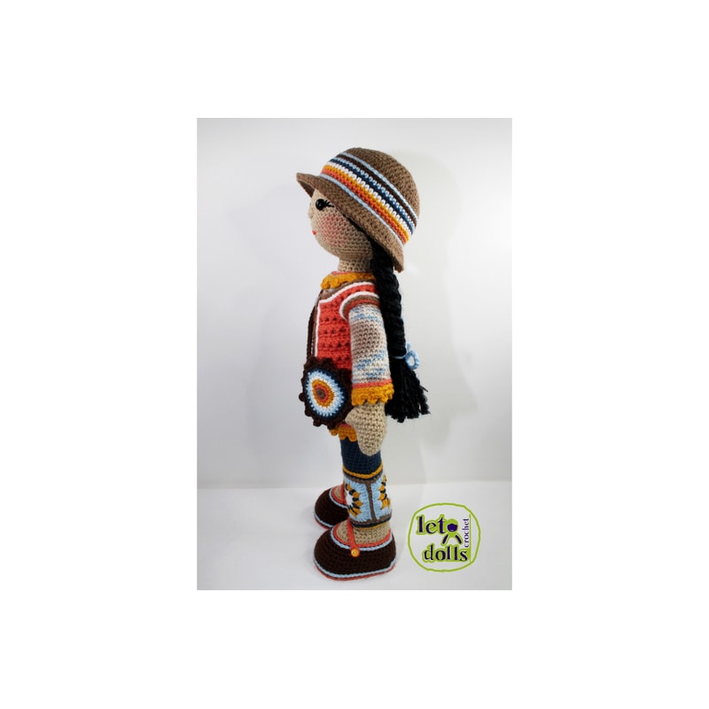 Crochet Doll Pattern Amigurumi Doll Pattern Large Doll 2153cm Cara 1