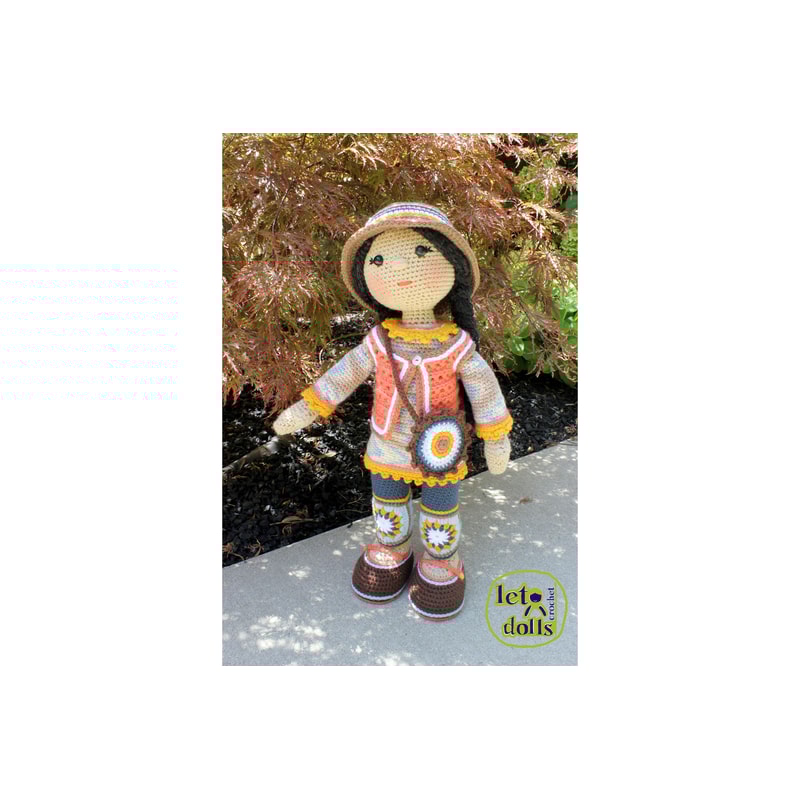 Crochet Doll Pattern Amigurumi Doll Pattern Large Doll 2153cm Cara 4