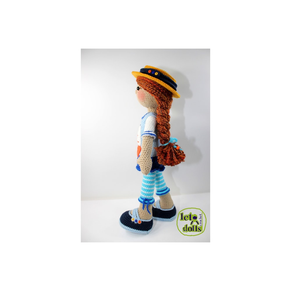 Crochet Doll Pattern Amigurumi Doll Pattern Large Doll 2153cm Fay 2