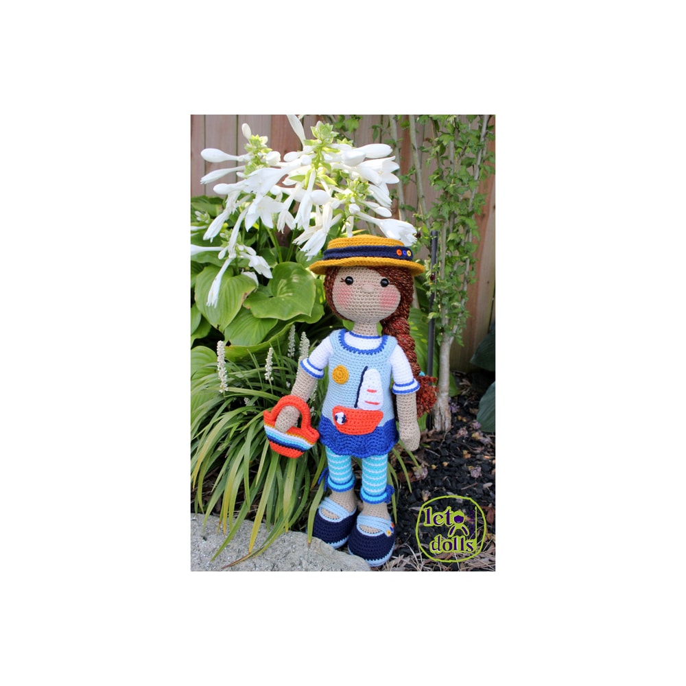 Crochet Doll Pattern Amigurumi Doll Pattern Large Doll 2153cm Fay 4