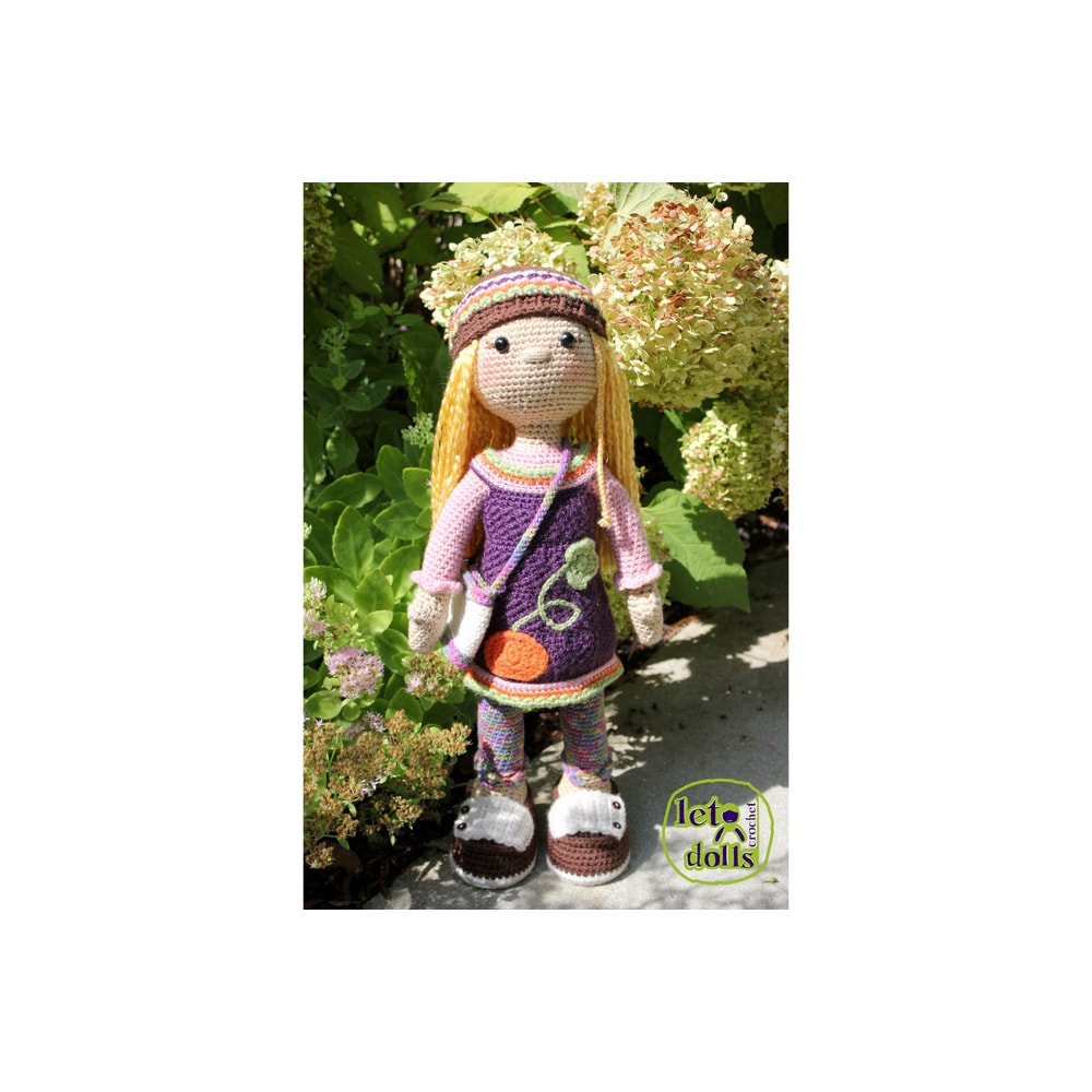Crochet Doll Pattern Amigurumi Doll Pattern Large Doll 2153cm Gabi 4