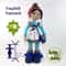Crochet Doll Pattern Amigurumi Doll Pattern Large Doll 2153cm Hanna 0