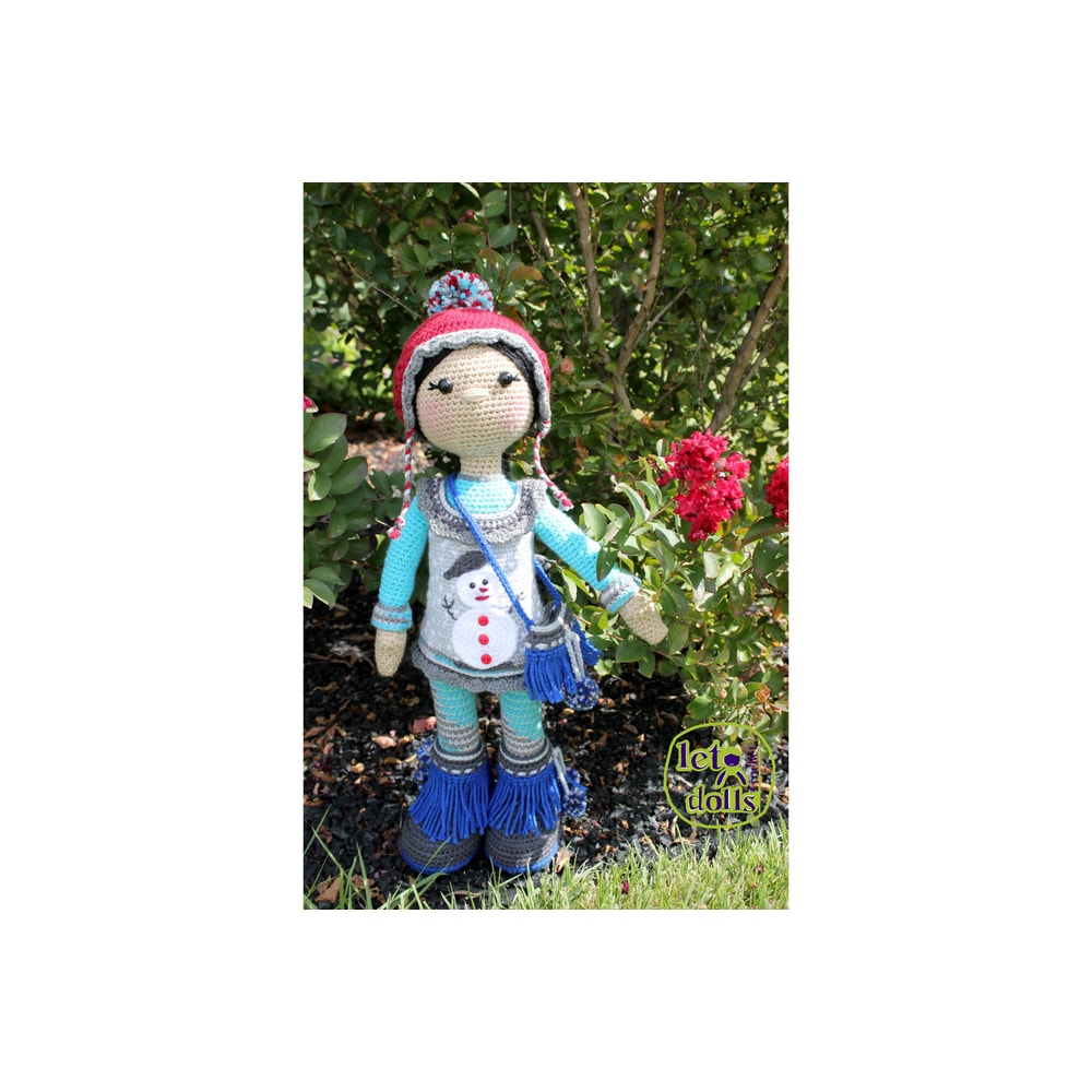 Crochet Doll Pattern Amigurumi Doll Pattern Large Doll 2153cm Hanna 4