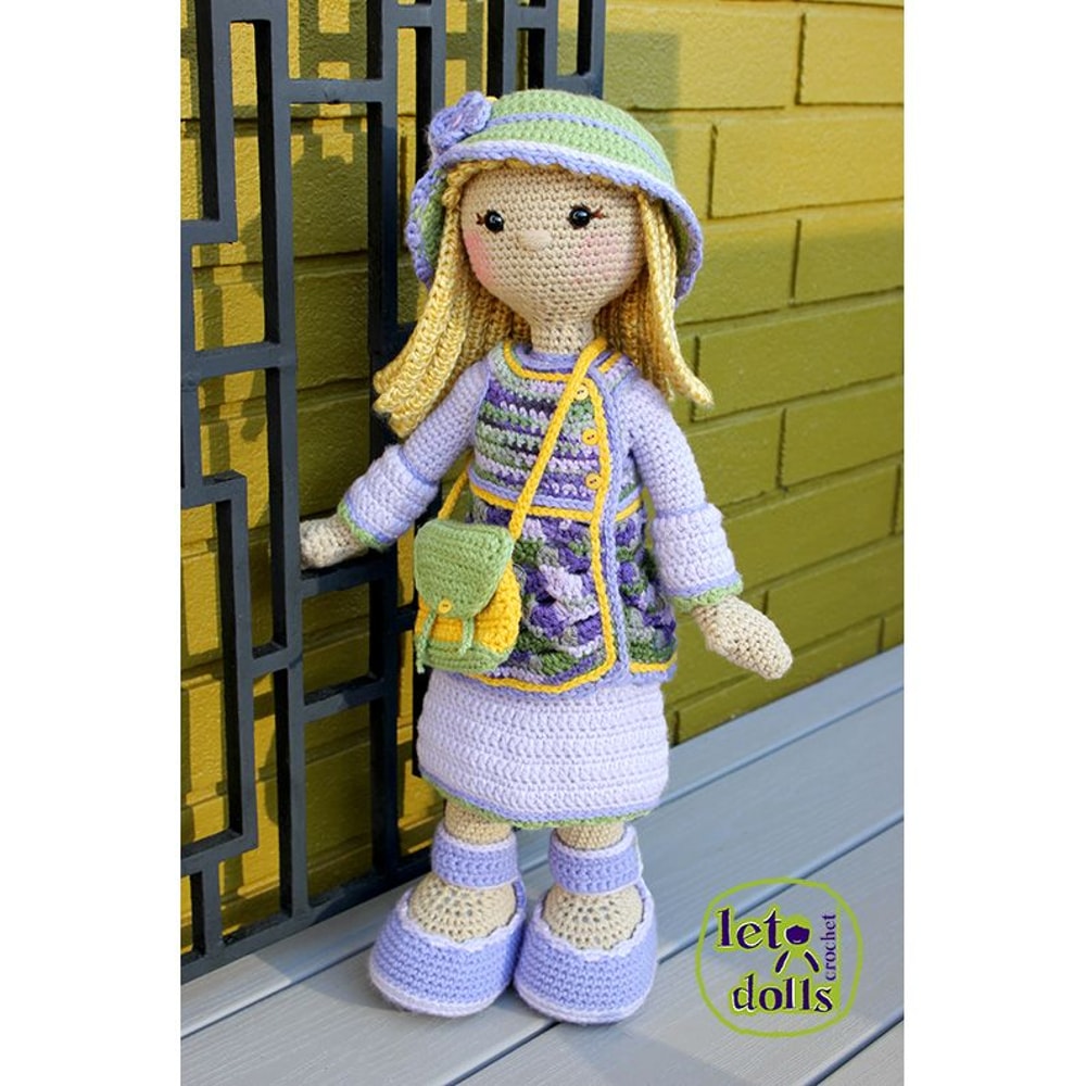 Crochet Doll Pattern Amigurumi Doll Pattern Large Doll 2153cm Kaila 4