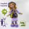Crochet Doll Pattern Amigurumi Doll Pattern Large Doll 2153cm Kaila 0