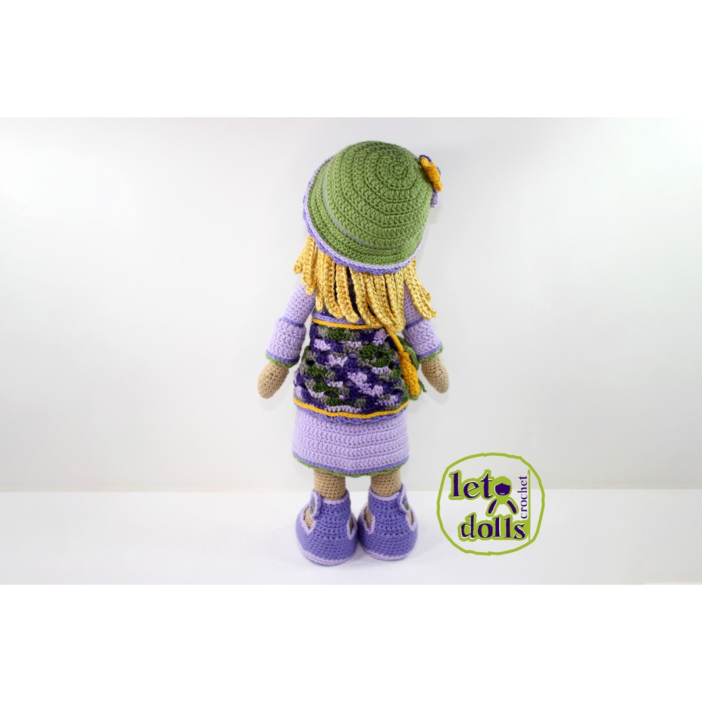 Crochet Doll Pattern Amigurumi Doll Pattern Large Doll 2153cm Kaila 1