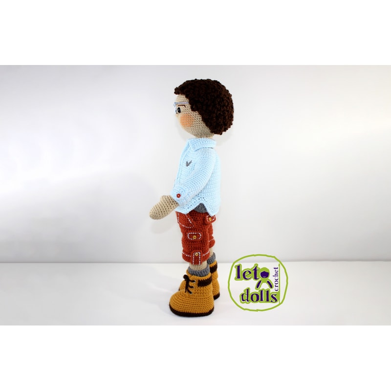 Crochet Doll Pattern Amigurumi Doll Pattern XLarge Doll 2461cm Quique 2