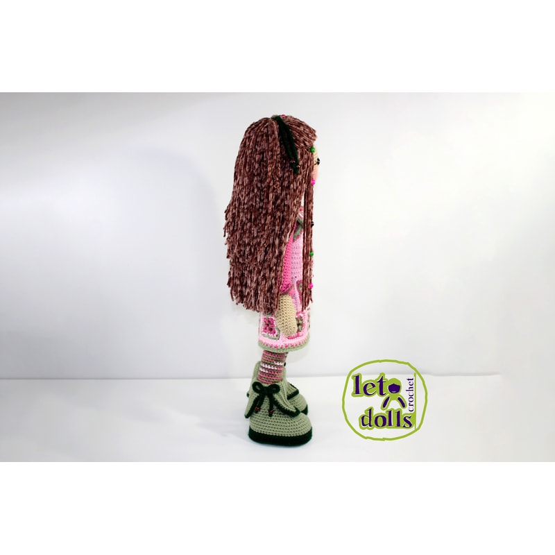 Crochet Doll Pattern, Amigurumi doll pattern, XLarge doll, 24"/61cm, Pippa