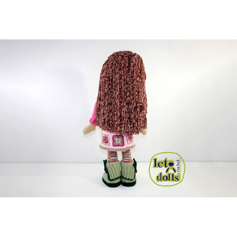 Crochet Doll Pattern, Amigurumi doll pattern, XLarge doll, 24"/61cm, Pippa