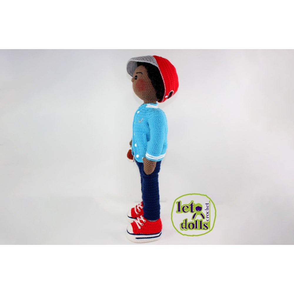 Crochet Doll Pattern Amigurumi Doll Pattern XLarge Doll 2461cm Shawn 1