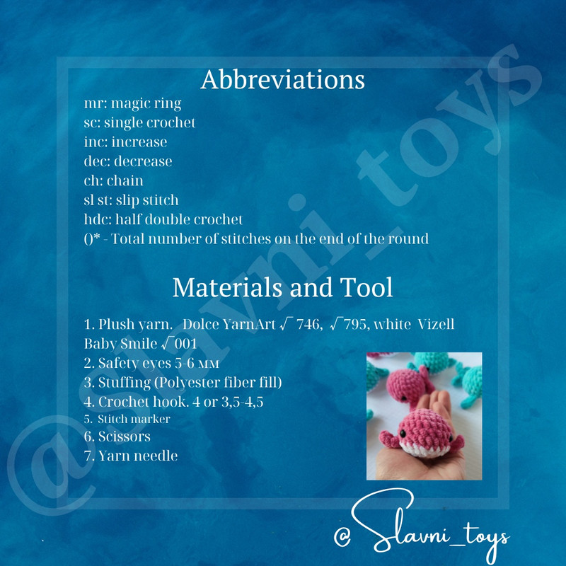 Baby Whale Whale Crochet Pattern PDF Cute Amigurumi Whale Plush DIY Ocean Animal Toy 3