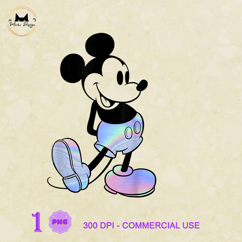 MK23032307 Disney Mickey Classic Holographic Mickey Mouse, Mickey PNG, Disney Mickey PNG, Disney PNG.jpg