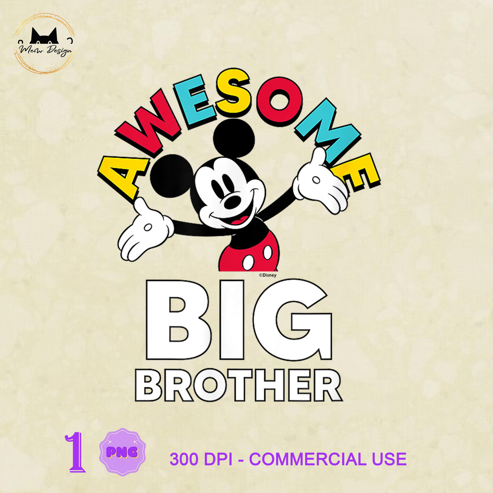 MK230323183 Disney  Mickey Awesome Big Brother, Mickey PNG, Disney Mickey PNG, Disney PNG.jpg