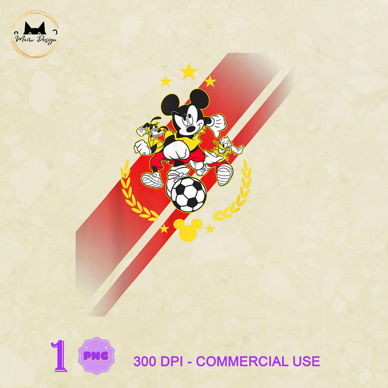 MK23032329 Disney Mickey Mouse Donald and Goofy Soccer Run Sports, Mickey PNG, Disney Mickey PNG, Disney PNG.jpg