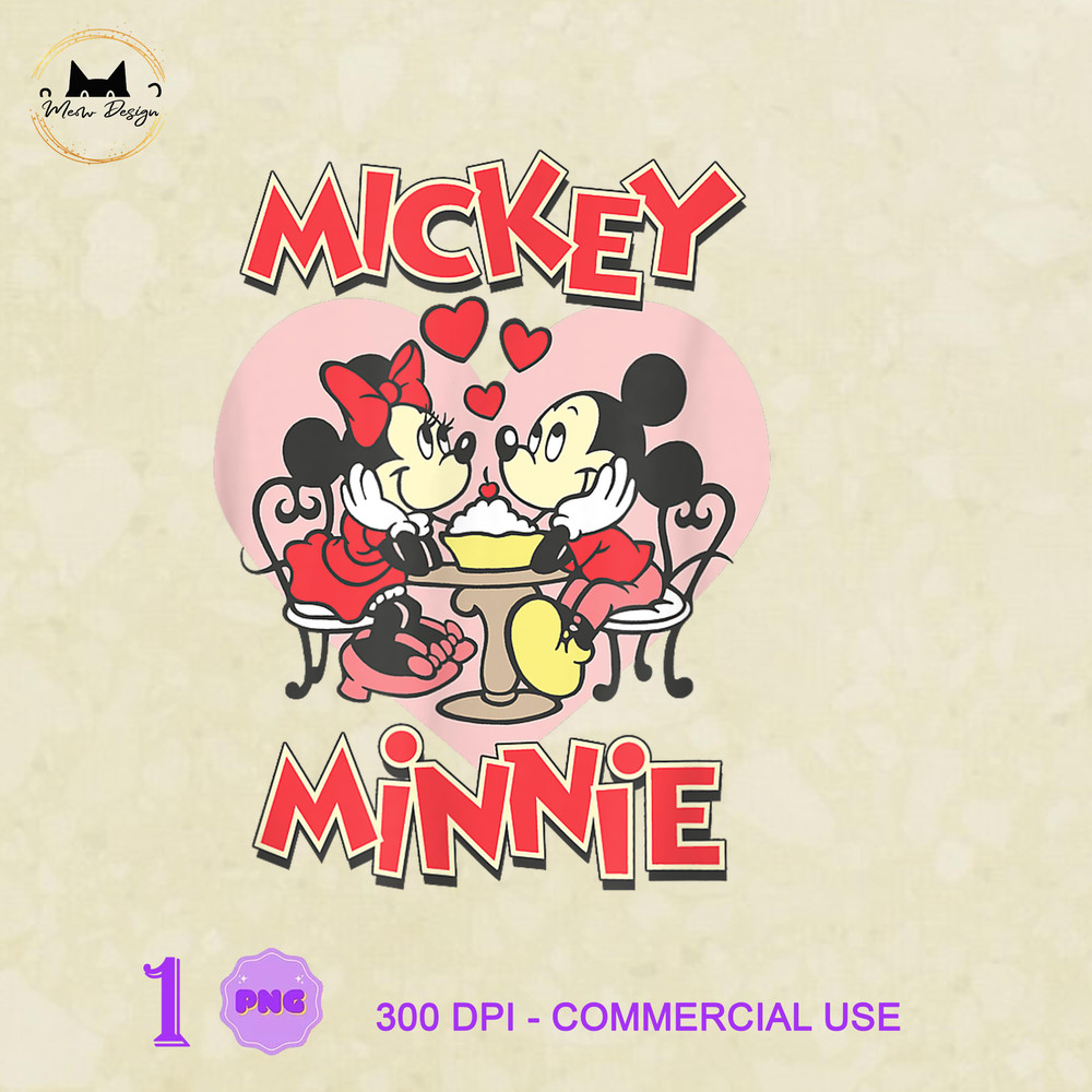 MK23032371 Disney Mickey alentine's Day Mickey & Minnie Hearts, Mickey PNG, Disney Mickey PNG, Disney PNG.jpg