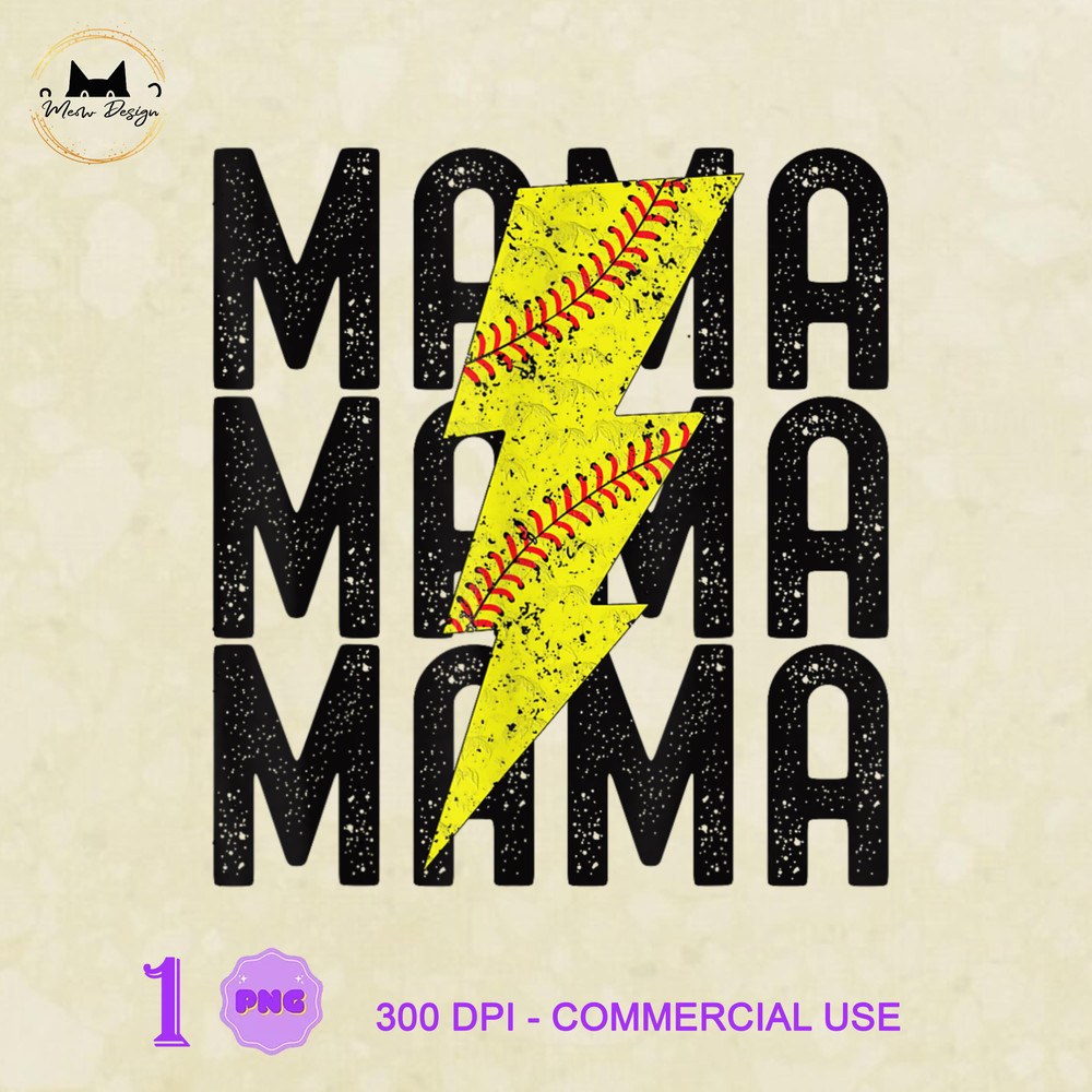 LT0504230137-Softball Mama Lighting Softball Mothers Day, Mother's Day, Mom PNG.jpg