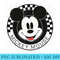 Disney Mickey And Friends Mickey Mouse Checkerboard Circle Short Sleeve T- For unisex-child, Small - PNG Design - High Quality