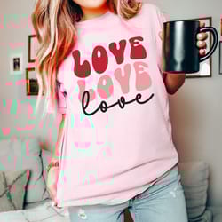 love valentine's day heart romantic gift t-shirt